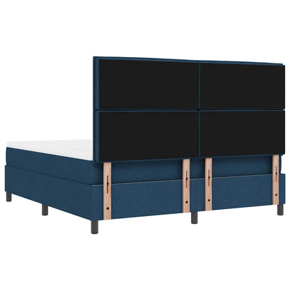 Letto a molle con testiera Blu 180 x 200 cm Tessuto | homemem39