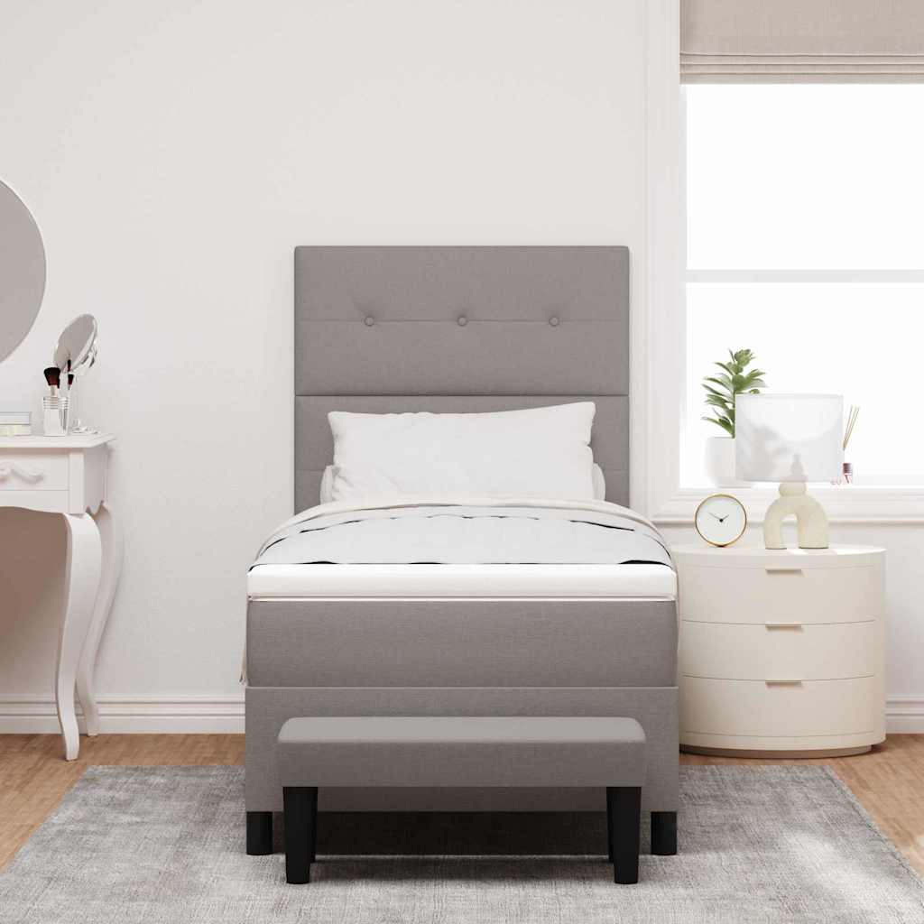 Letto a molle con testiera Talpa 100 x 200 cm Tessuto | homemem39