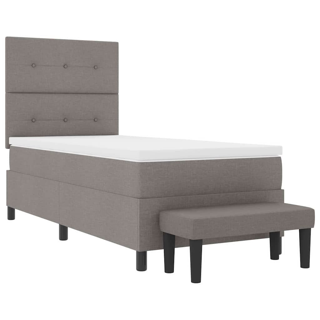 Letto a molle con testiera Talpa 100 x 200 cm Tessuto | homemem39