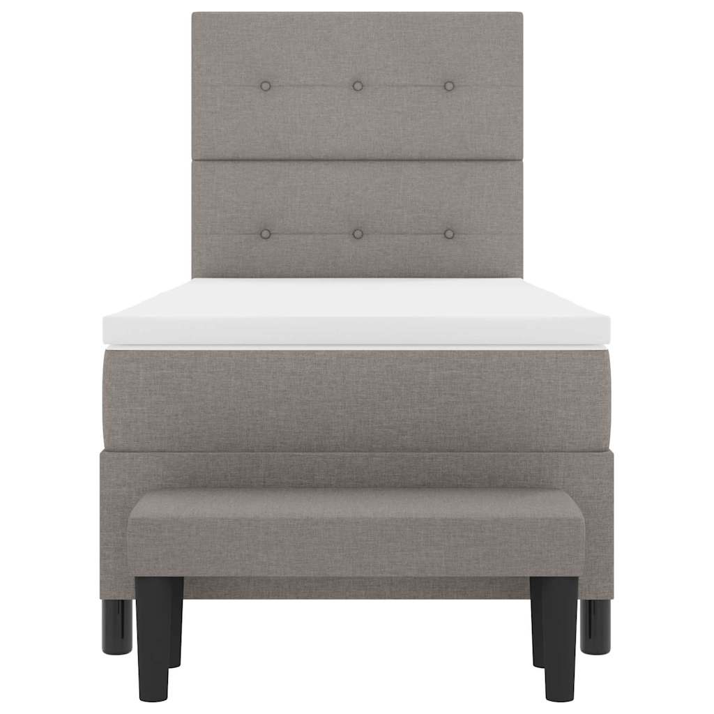 Letto a molle con testiera Talpa 100 x 200 cm Tessuto | homemem39