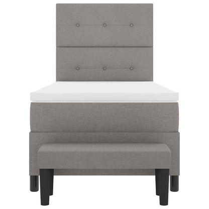 Letto a molle con testiera Talpa 100 x 200 cm Tessuto | homemem39