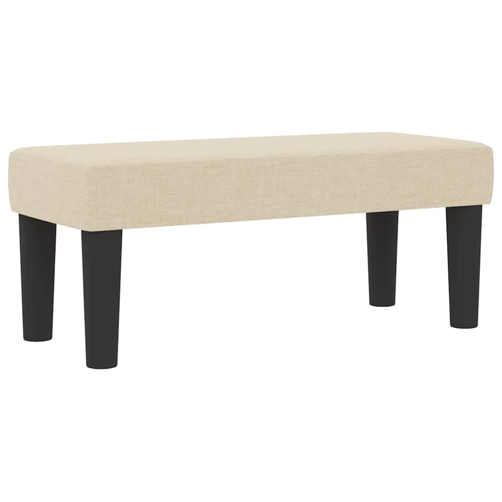Letto a molle con testiera Crema 100 x 200 cm Tessuto | homemem39