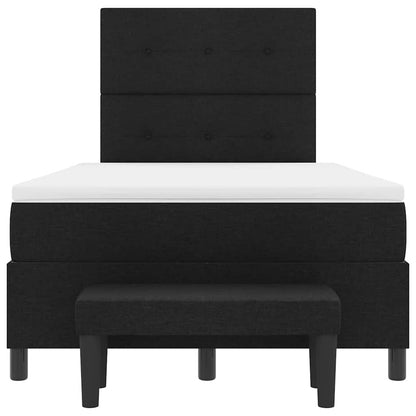 Letto a molle Nero 120 x 190 cm Tessuto & Legno multistrato - homemem39