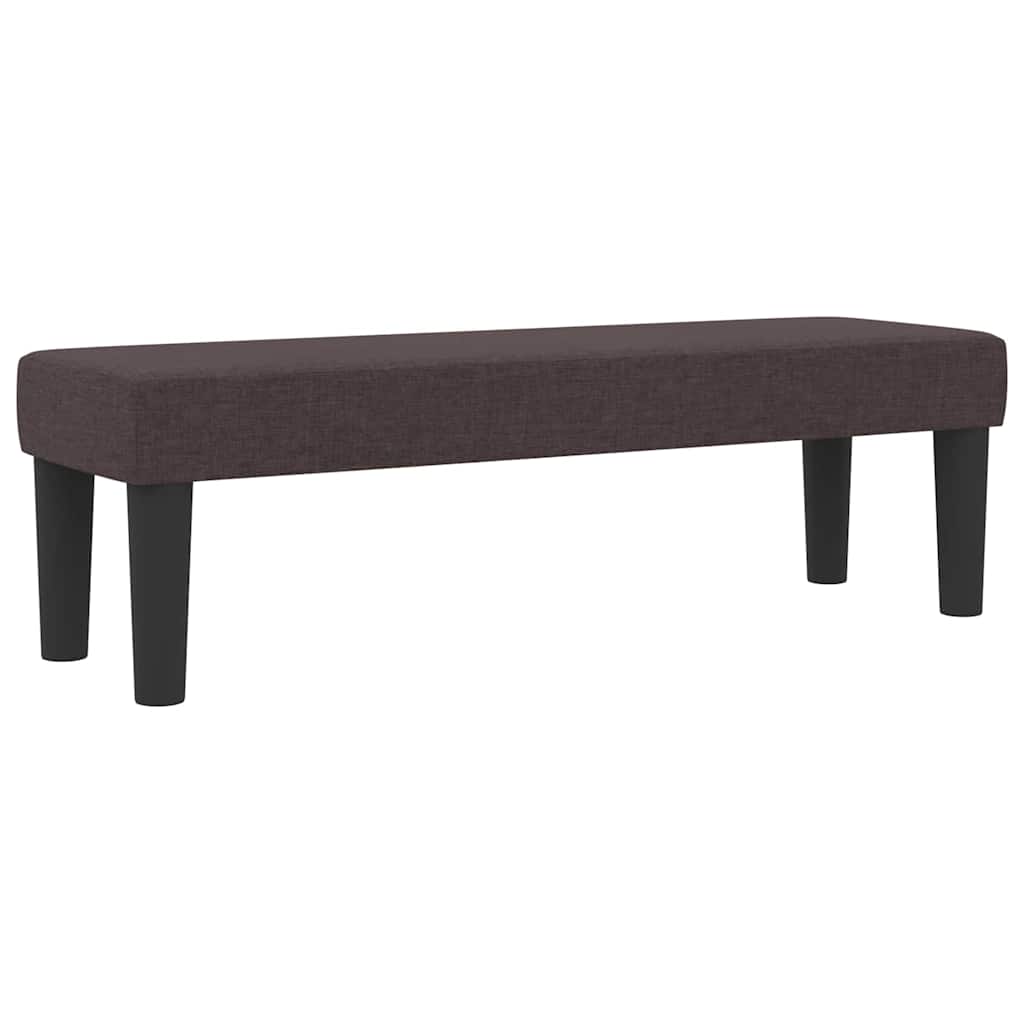 Letto a molle con cuscino Marrone Scuro 120 x 200 cm Tessuto | homemem39