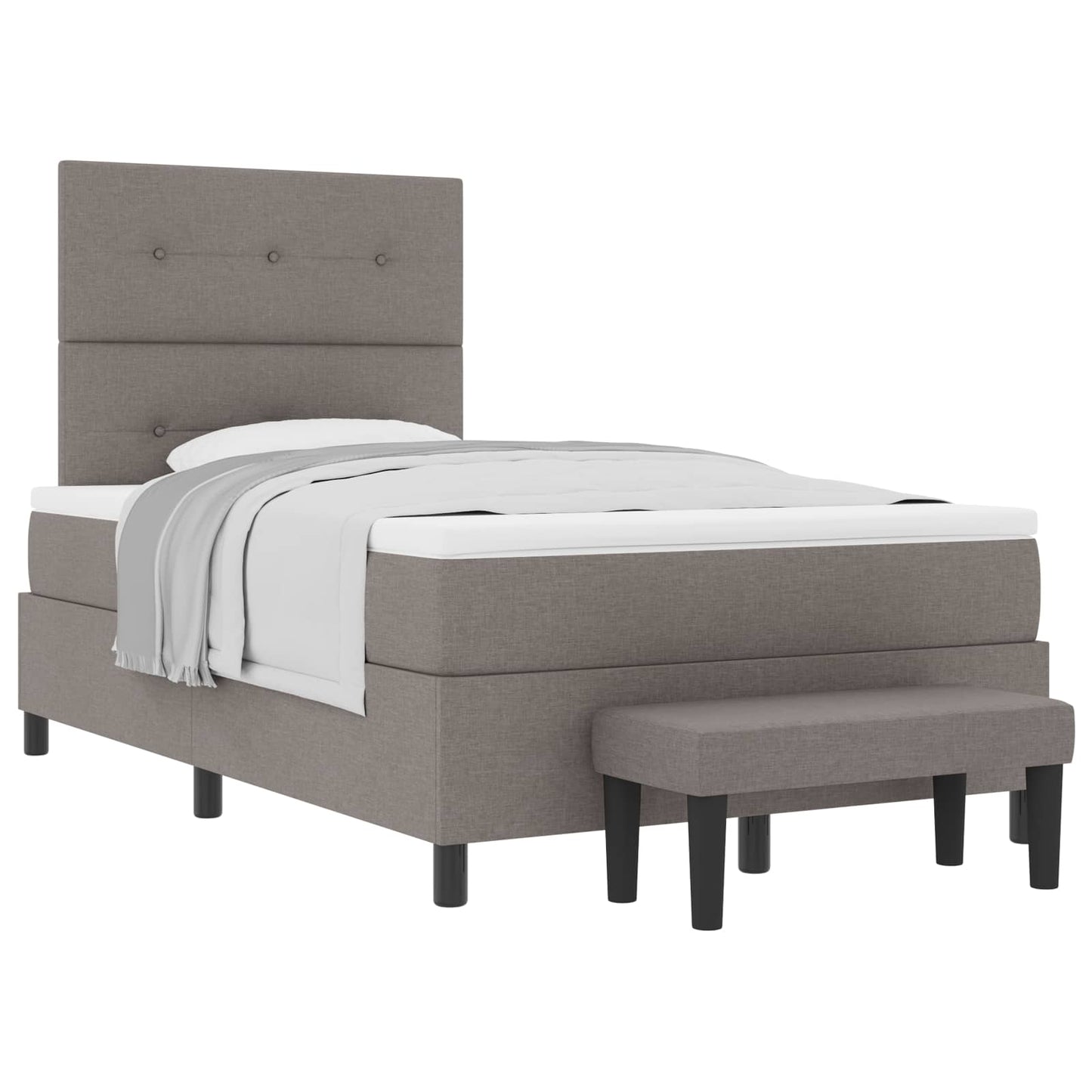 Letto a molle con testiera Talpa 120 x 200 cm Tessuto