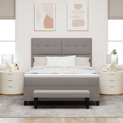Letto a molle con testiera Talpa 140 x 190 cm Tessuto | homemem39