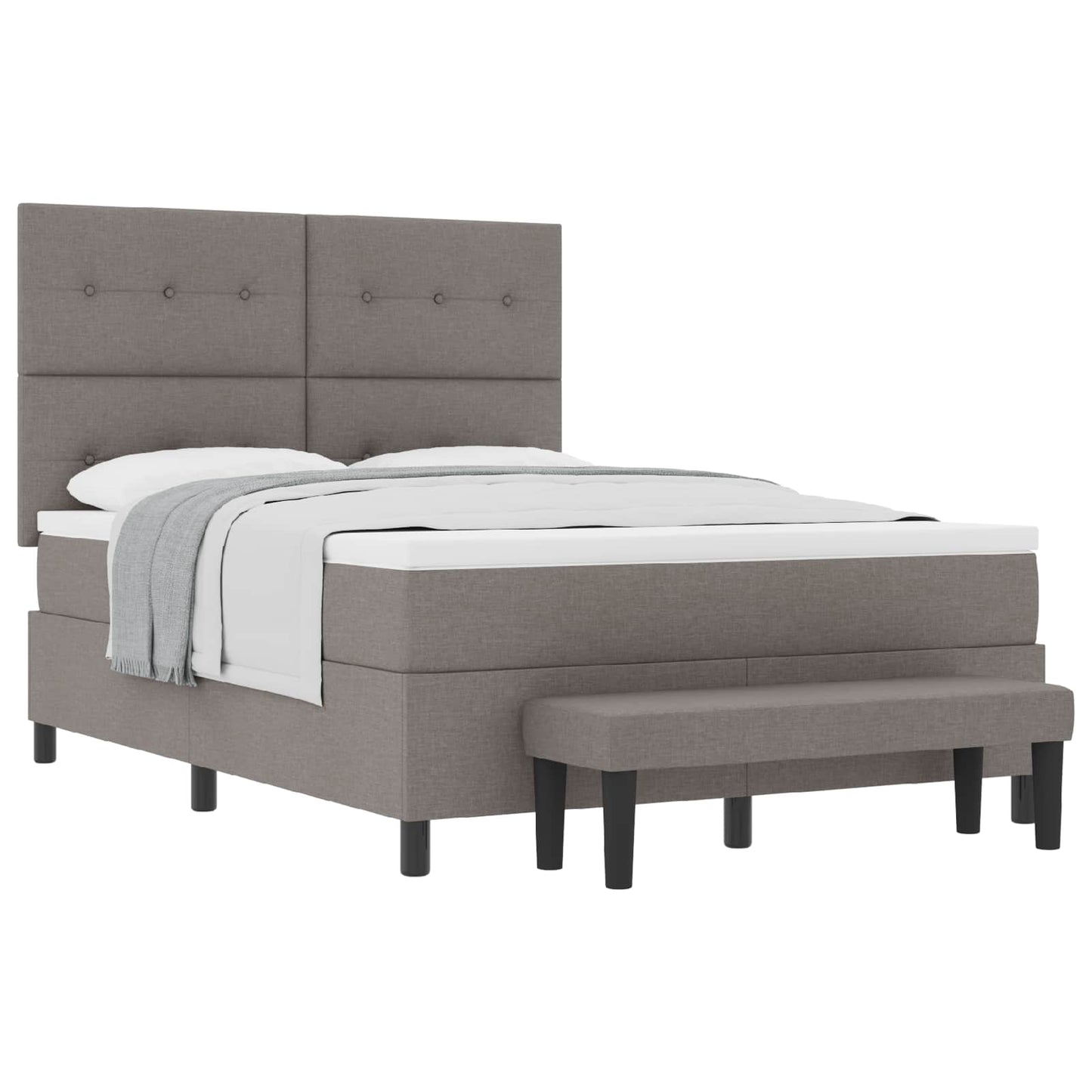 Letto a molle con testiera Talpa 140 x 190 cm Tessuto | homemem39