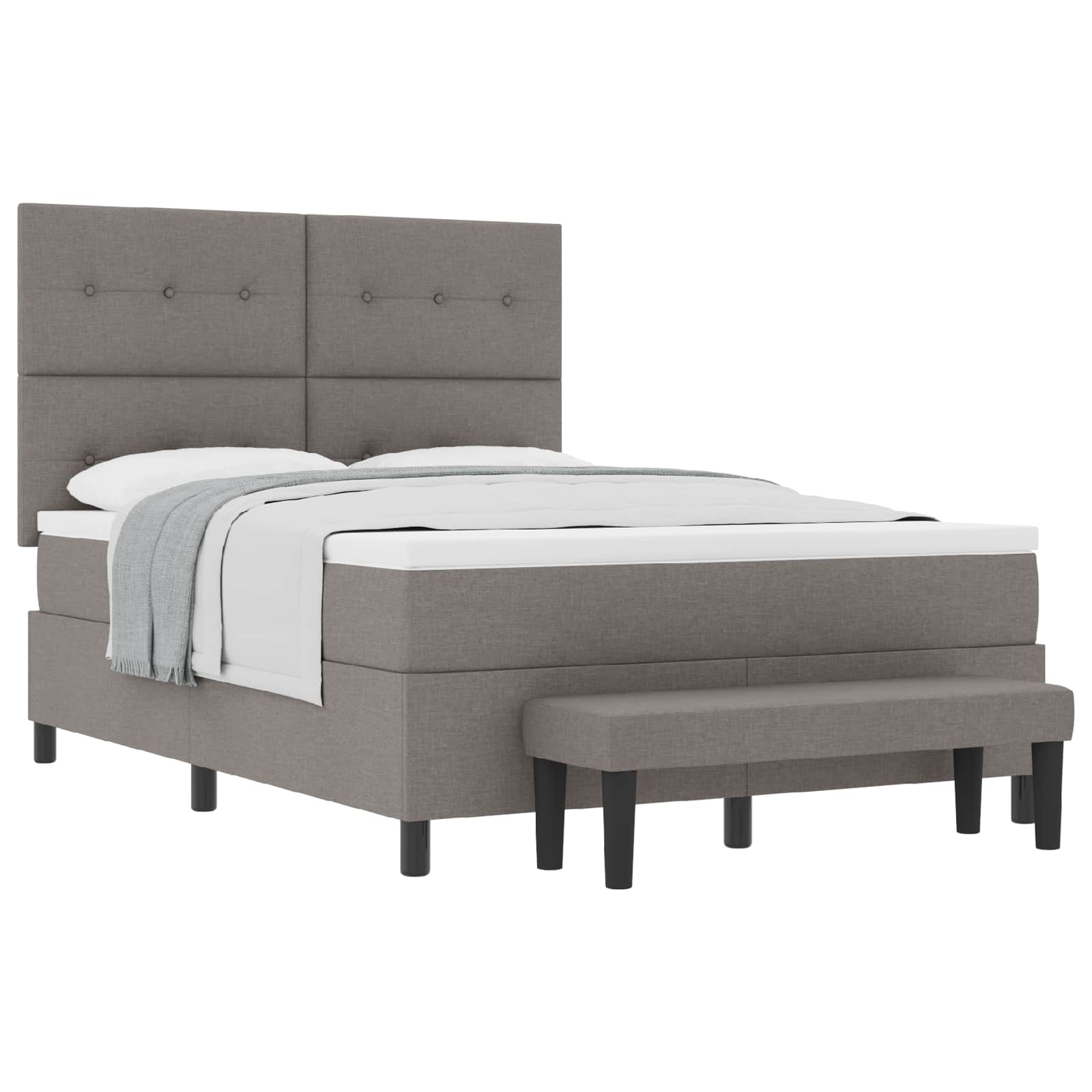 Letto a molle con testiera Talpa 140 x 190 cm Tessuto | homemem39