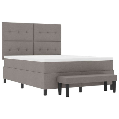 Letto a molle con testiera Talpa 140 x 190 cm Tessuto | homemem39