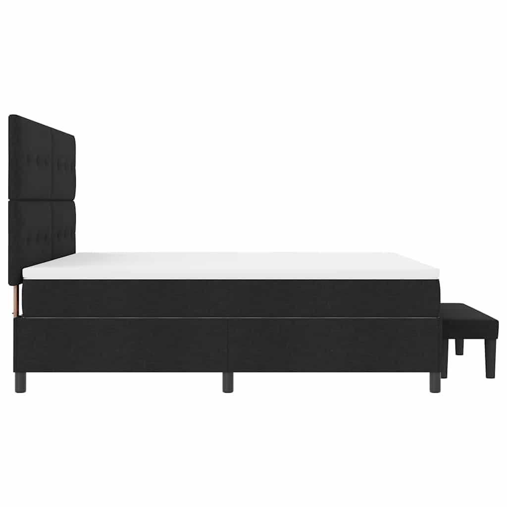 Letto a molle con testiera Nero 180 x 200 cm Tessuto | homemem39