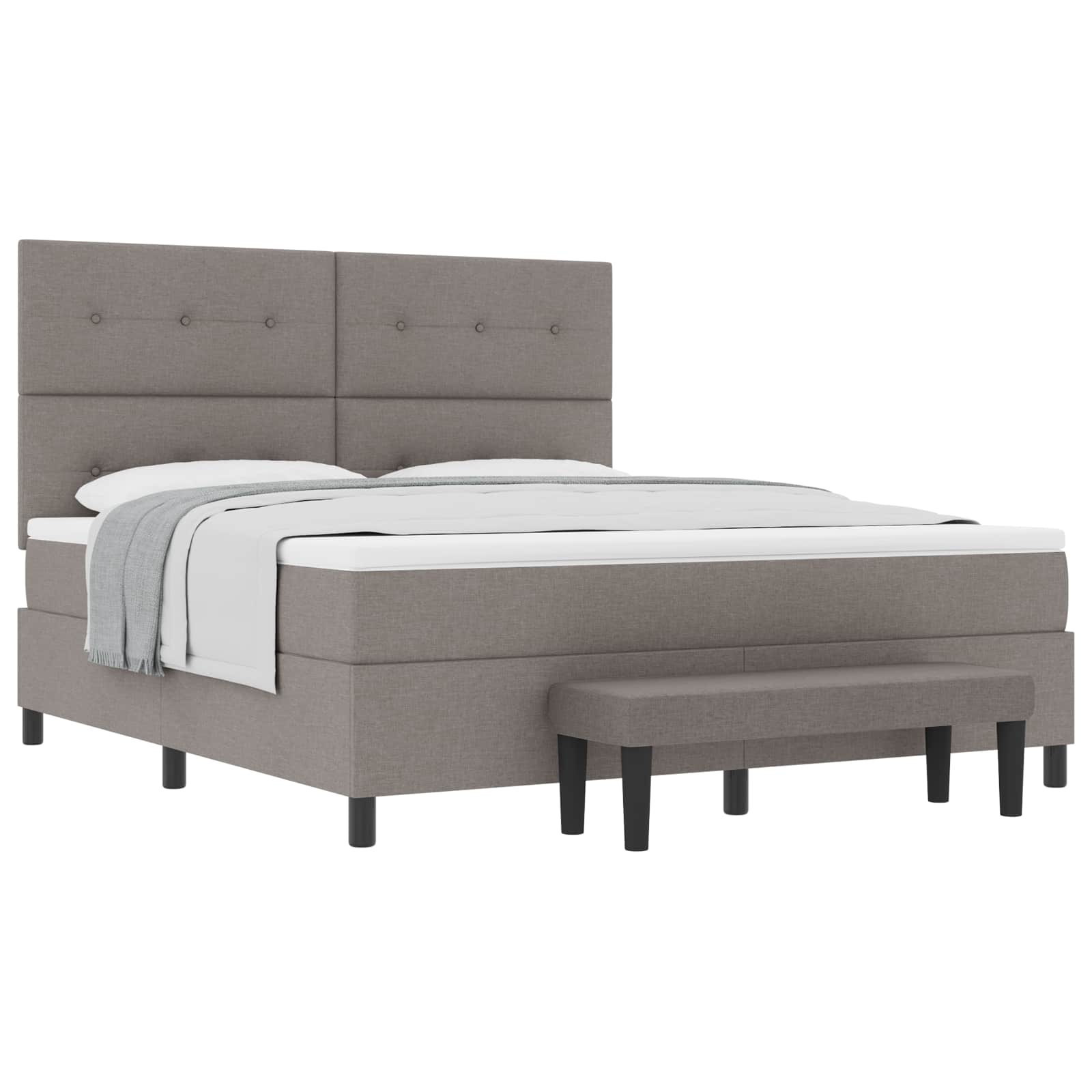 Letto a molle con testiera Talpa 180 x 200 cm Tessuto | homemem39