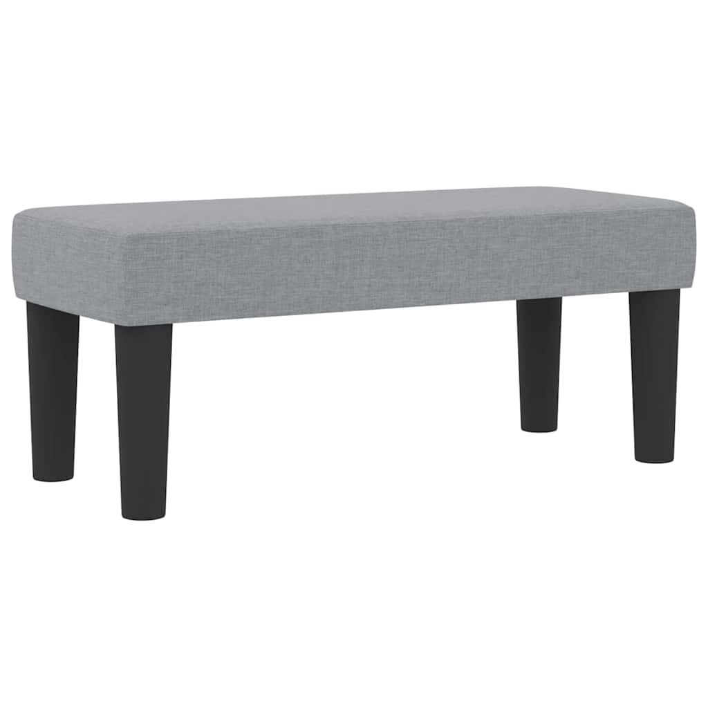 Letto a molle con testiera Grigio chiaro 100 x 200 cm Tessuto | homemem39