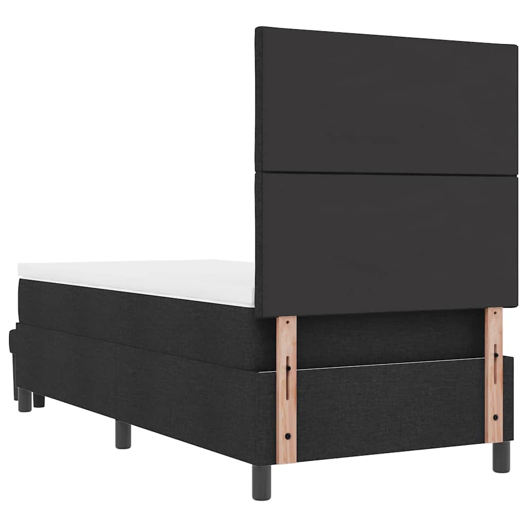 Letto a molle Nero 100 x 200 cm Tessuto & Legno multistrato - homemem39