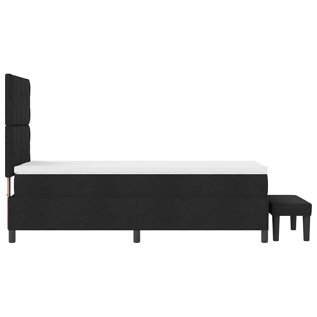 Letto a molle Nero 100 x 200 cm Tessuto & Legno multistrato - homemem39