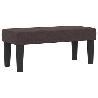 Letto a molle con materasso Marrone Scuro 100 x 200 cm Tessuto