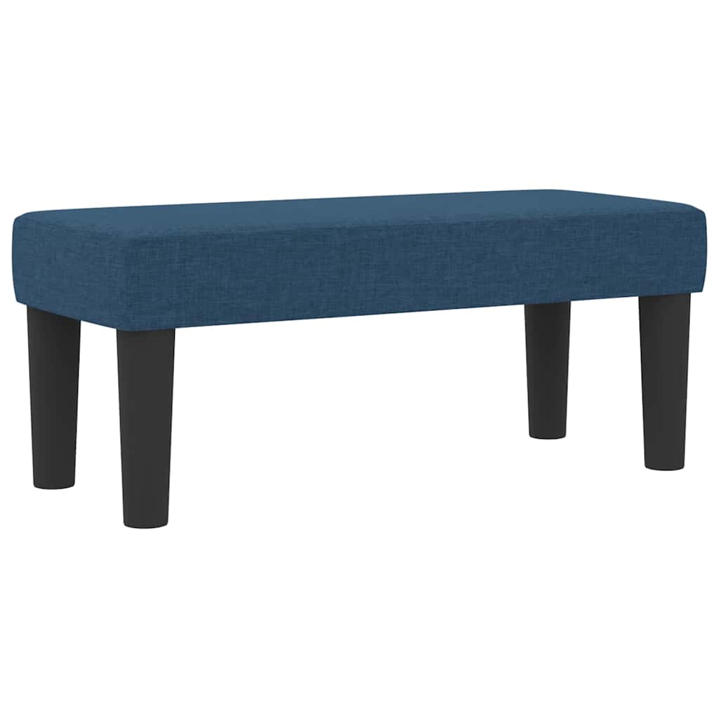 Letto a molle con testiera Blu 100 x 200 cm Tessuto | homemem39