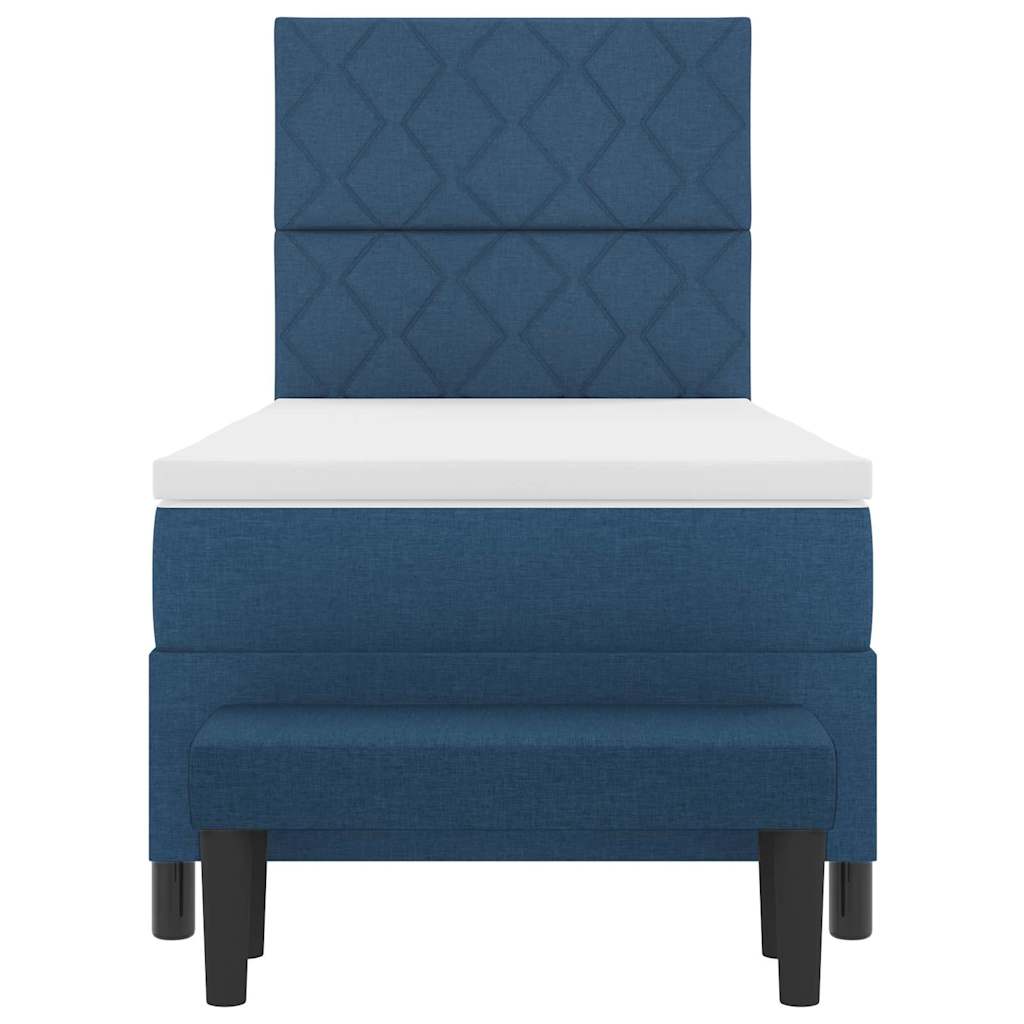 Letto a molle Blu 100 x 200 cm Tessuto & Legno multistrato - homemem39