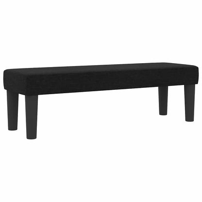 Letto a molle con testiera Nero 140 x 190 cm Tessuto