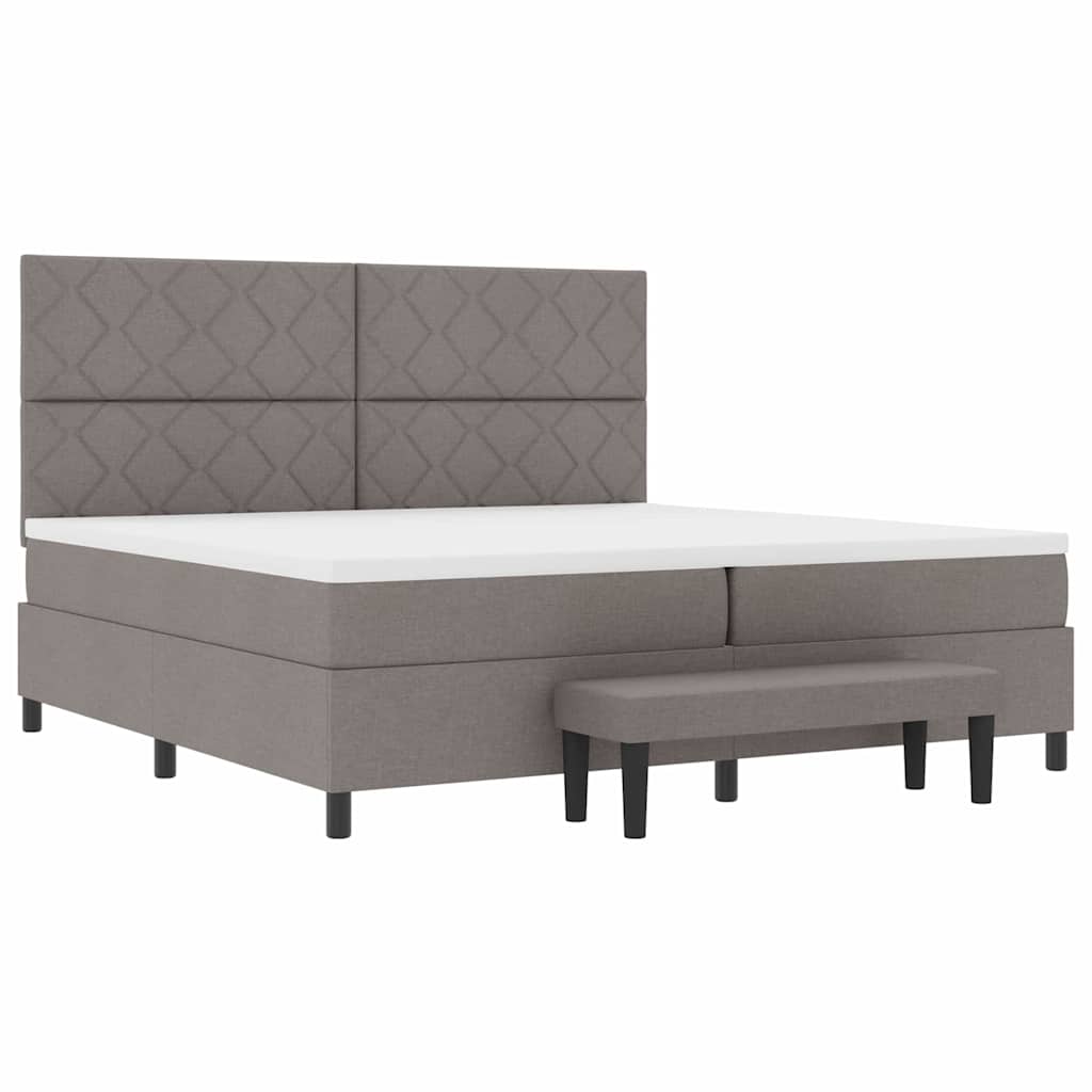Letto a molle Talpa 200 x 200 cm Tessuto & Legno multistrato - homemem39