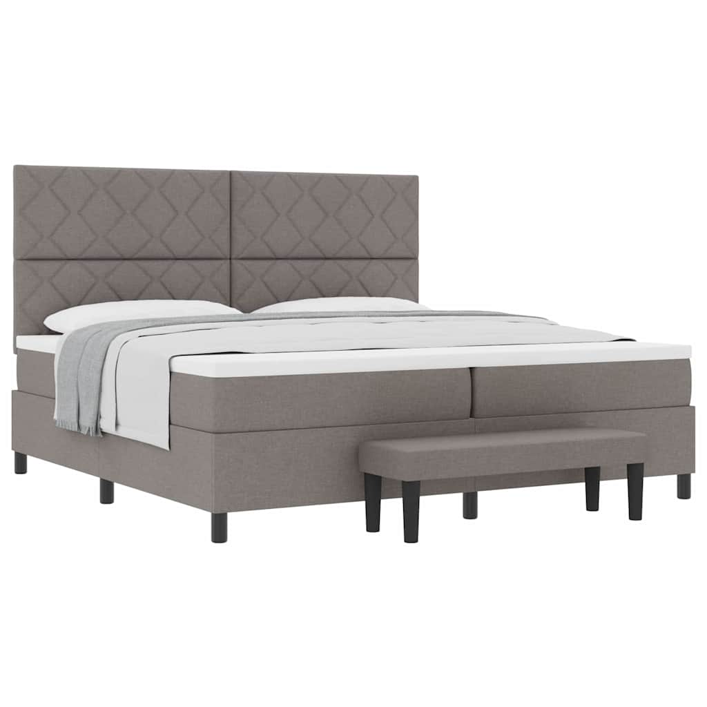 Letto a molle Talpa 200 x 200 cm Tessuto & Legno multistrato - homemem39
