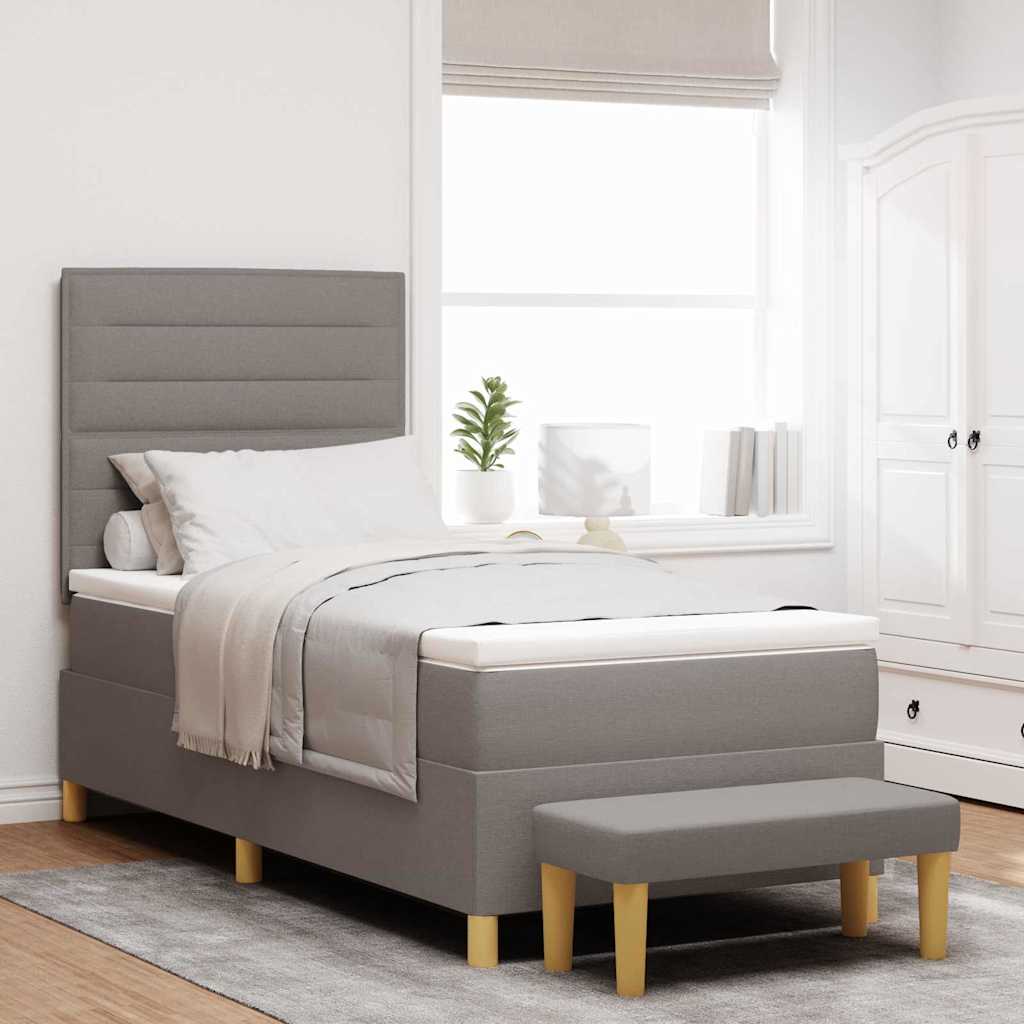 Letto a molle con testiera Talpa 200 x 90 cm Tessuto | homemem39