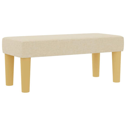 Letto a molle con cuscino Crema 200 x 90 cm Tessuto | homemem39