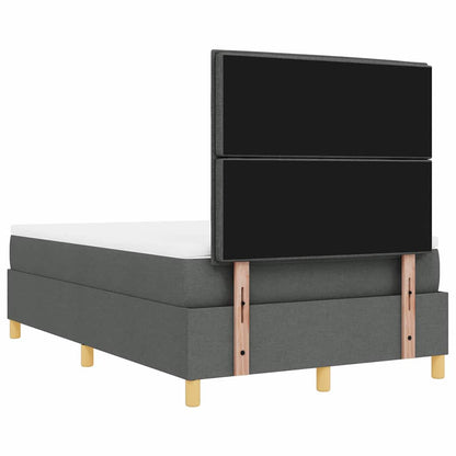 Letto a molle con testiera Grigio scuro 190 x 120 cm Tessuto | homemem39