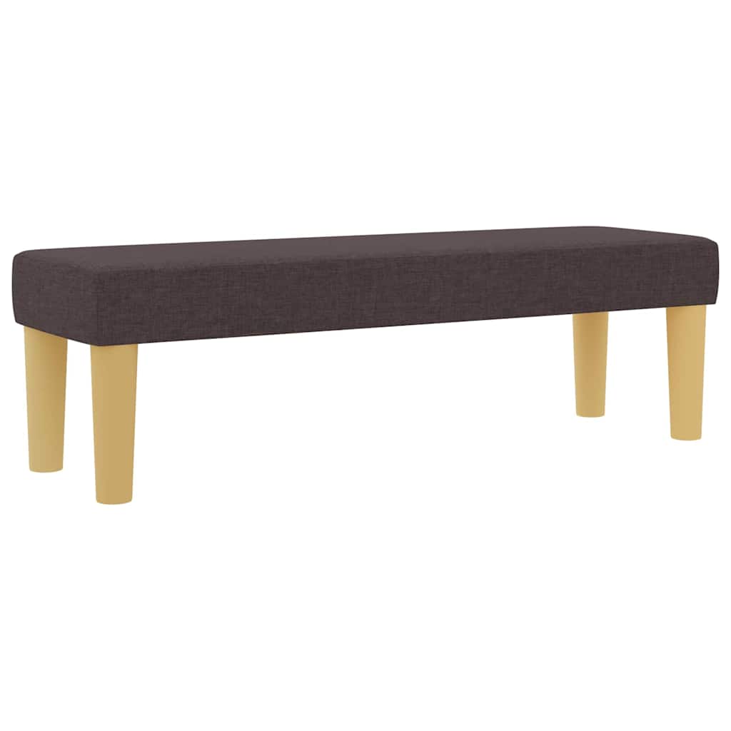 Letto a molle con testiera Marrone scuro 190 x 120 cm Tessuto | homemem39