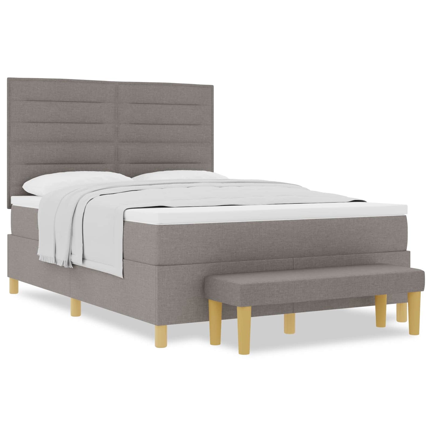 Letto a molle con testiera Talpa 190 x 140 cm Tessuto | homemem39