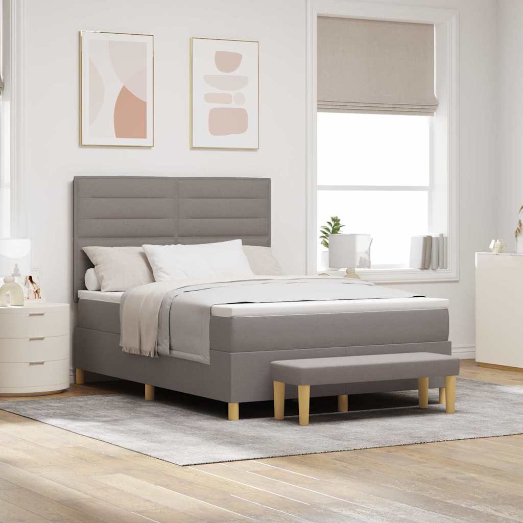 Letto a molle con testiera Talpa 200 x 140 cm Tessuto | homemem39