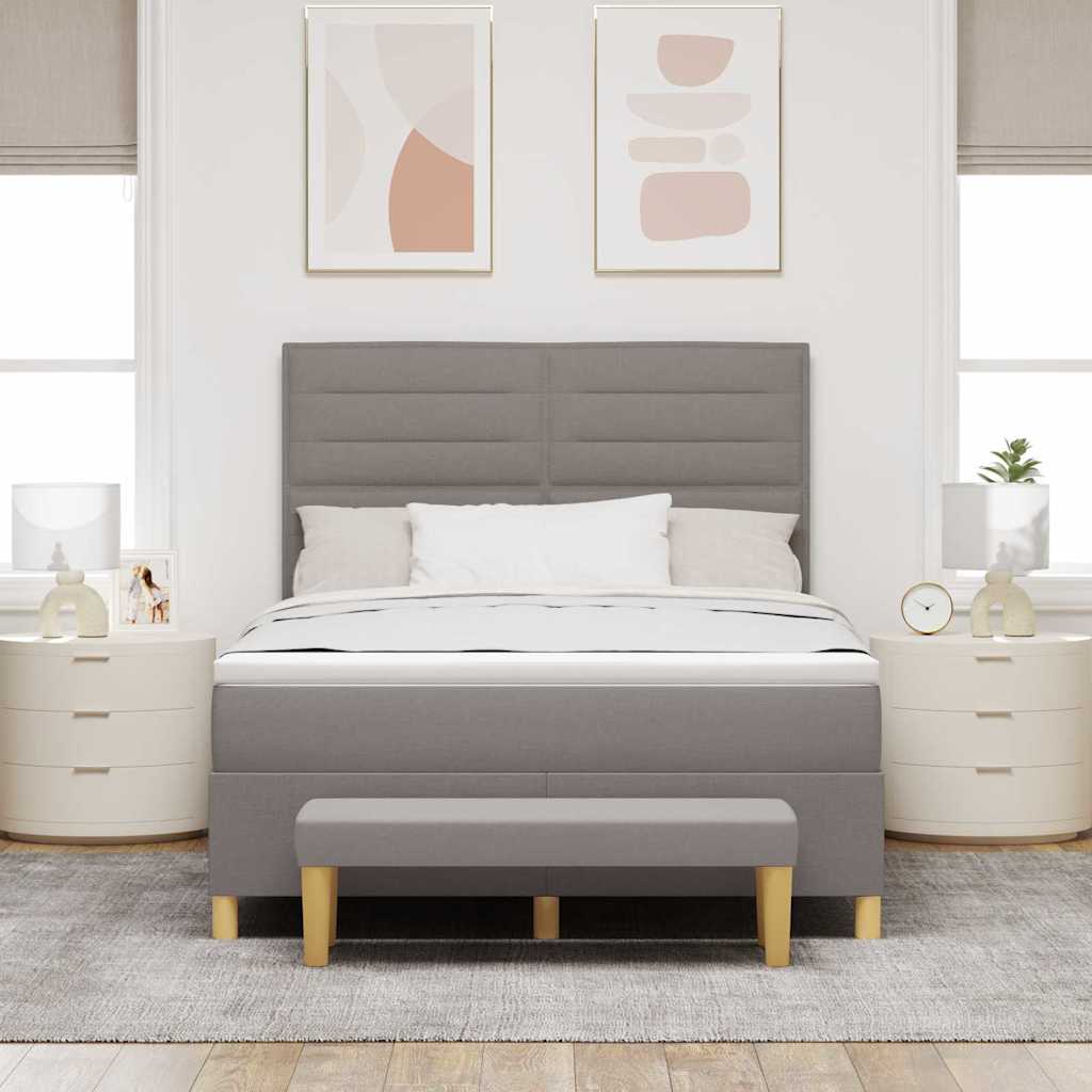 Letto a molle con testiera Talpa 200 x 140 cm Tessuto | homemem39
