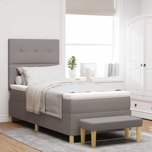 Letto a molle con testiera Talpa 190 x 90 cm Tessuto | homemem39