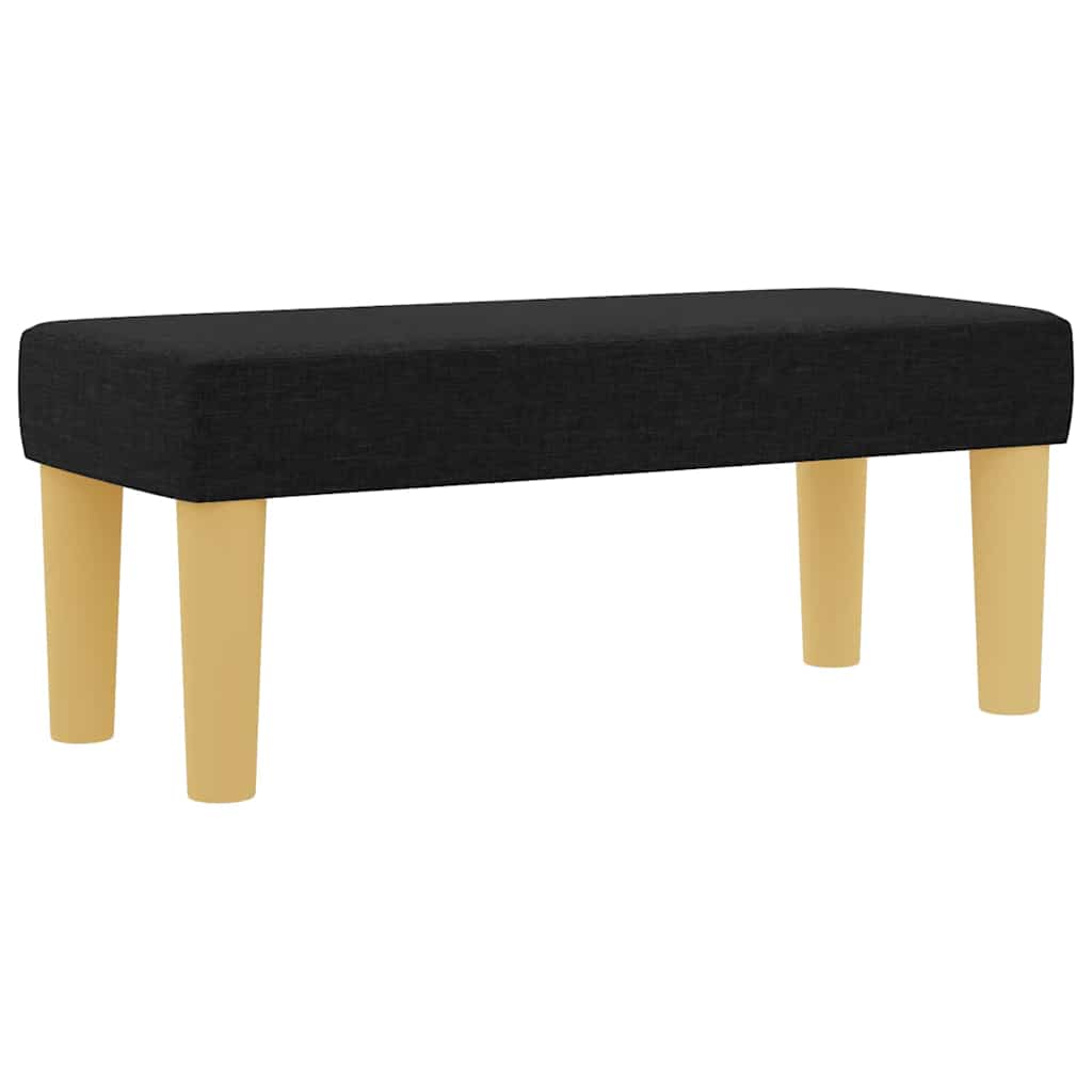 Letto a molle con materasso Nero 100 x 200 cm Tessuto - homemem39