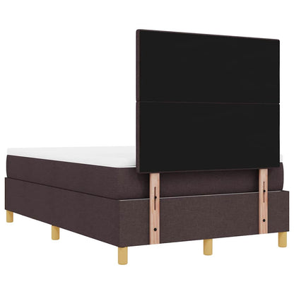 Letto a molle con testiera Marrone Scuro 190 x 120 cm Tessuto | homemem39