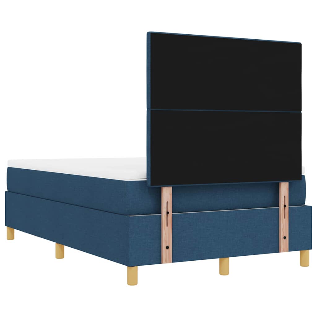 Letto a molle con testiera Blu 190 x 120 cm Tessuto | homemem39