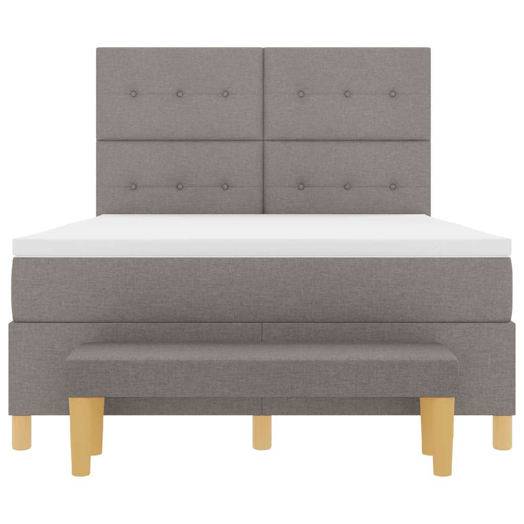 Letto a molle con testiera Talpa 190 x 140 cm Tessuto | homemem39