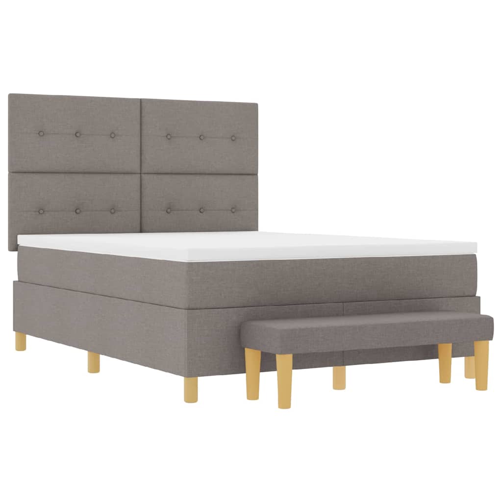 Letto a molle con testiera Talpa 140 x 200 cm Tessuto | homemem39