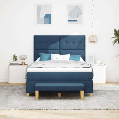 Letto a molle con testiera Blu 200 x 160 cm Tessuto | homemem39