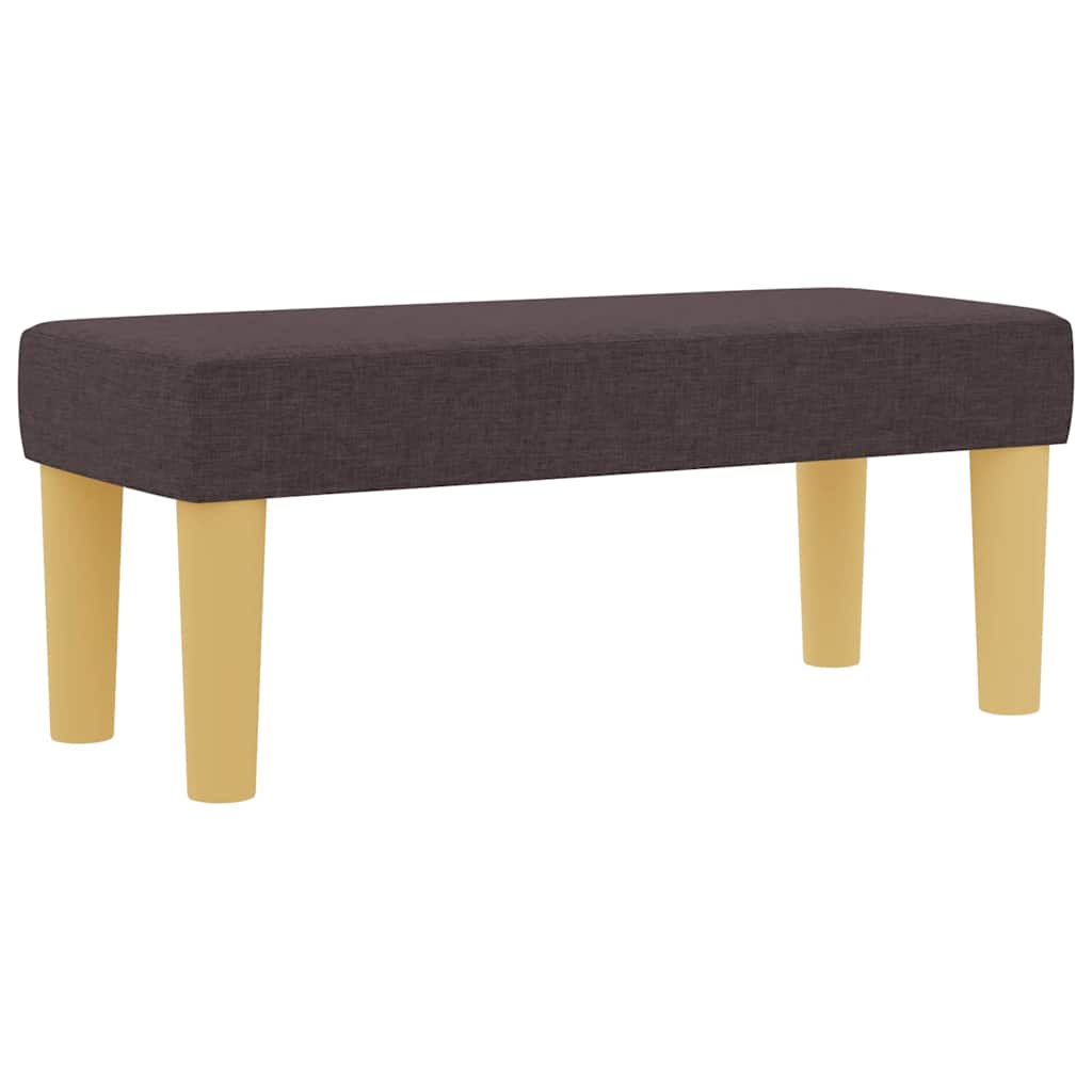 Letto a molle con materasso Marrone scuro 90 x 200 cm Tessuto - homemem39