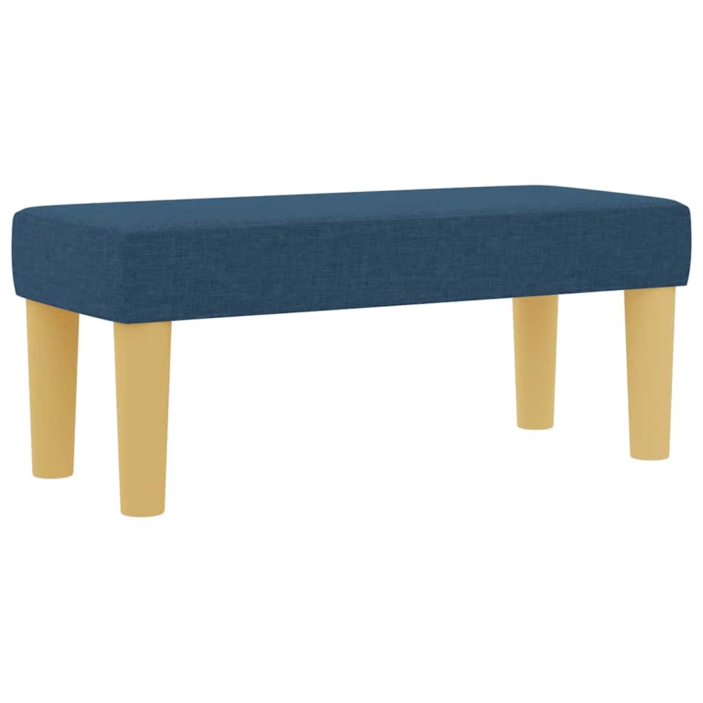 Letto a molle con testiera Blu 200 x 100 cm Tessuto | homemem39