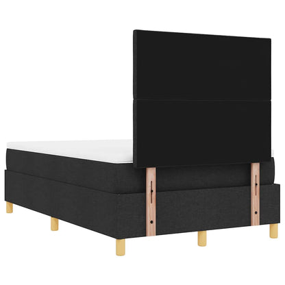 Letto a molle con materasso Nero 120 x 190 cm Tessuto - homemem39