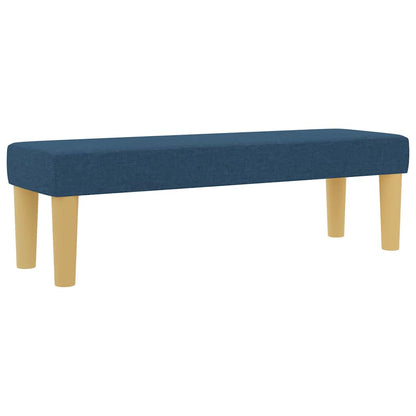 Letto a molle con cuscino con testiera Blu 200 x 160 cm Tessuto | homemem39