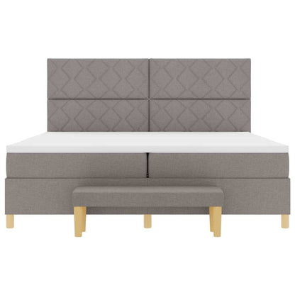 Letto a molle con materasso Talpa 200 x 200 cm Tessuto - homemem39