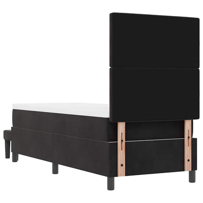 Letto a molle con materasso Nero 80 x 200 cm Velluto - homemem39