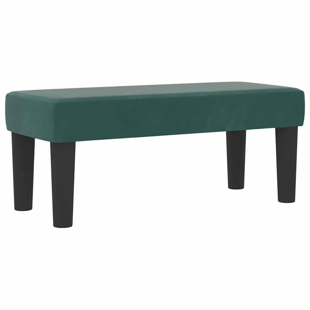 Letto a molle con materasso Verde Scuro 80 x 200 cm Velluto - homemem39