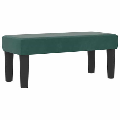 Letto a molle con materasso Verde scuro 100 x 200 cm Velluto - homemem39