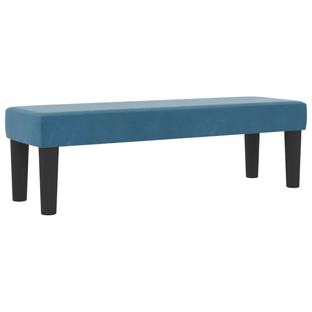 Letto a molle con testiera Blu scuro 200 x 140 cm Velluto