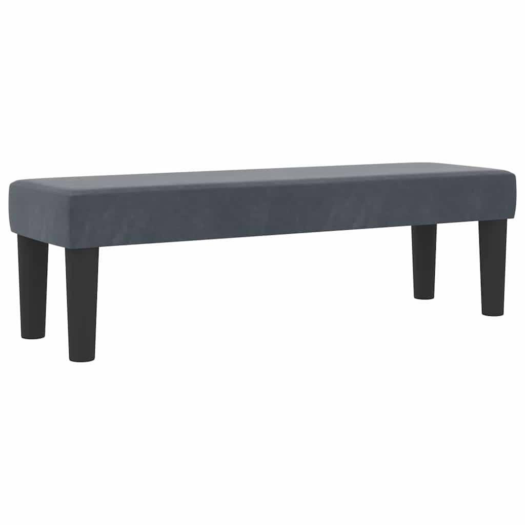 Letto a molle con testiera Grigio scuro 200 x 180 cm Velluto | homemem39