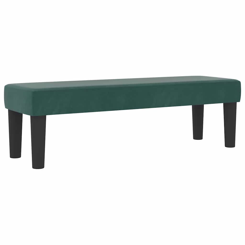 Letto a molle con materasso Verde scuro 120 x 200 cm Velluto