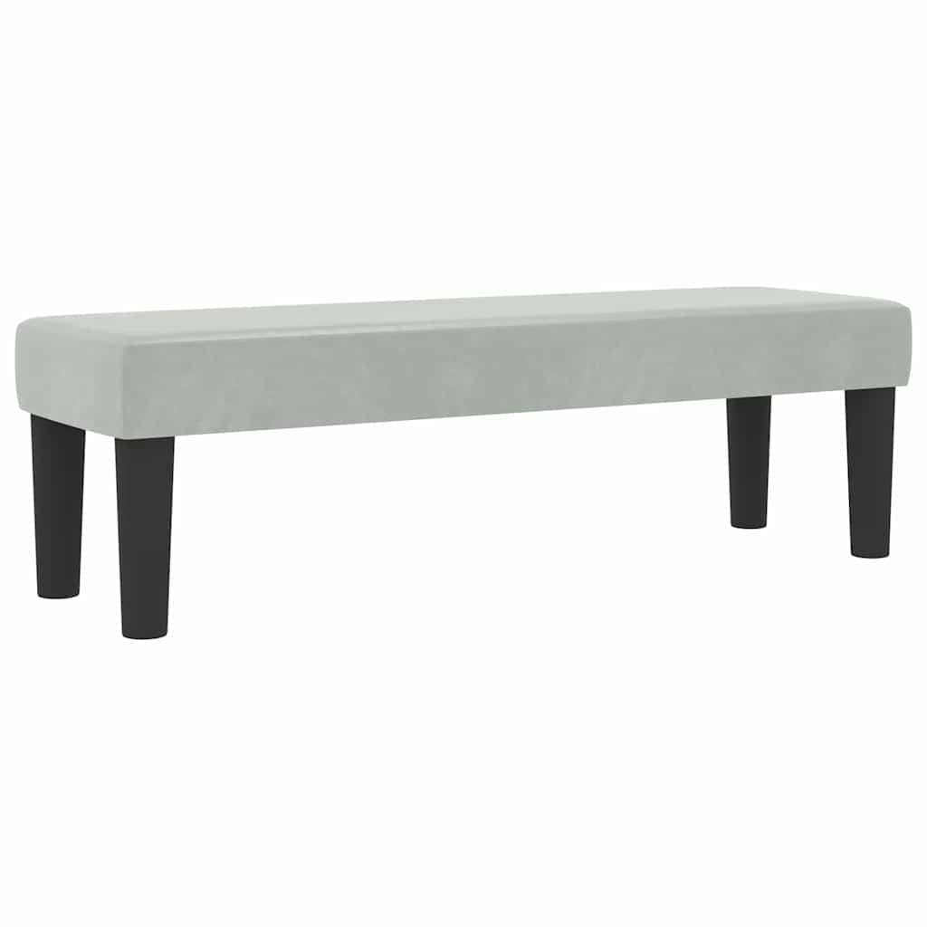 Letto a molle con testiera Grigio chiaro 200 x 160 cm Velluto | homemem39